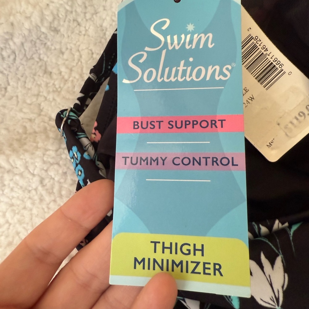 Swim Solutions floral swim dress - Picture 12 of 13
